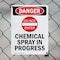 Signmission Chemical Spray In Progress Danger Sign, Plastic, 7in W x 10in L, 2PK OS-2PACK-DS-P-710-V-2417 - alternate 2